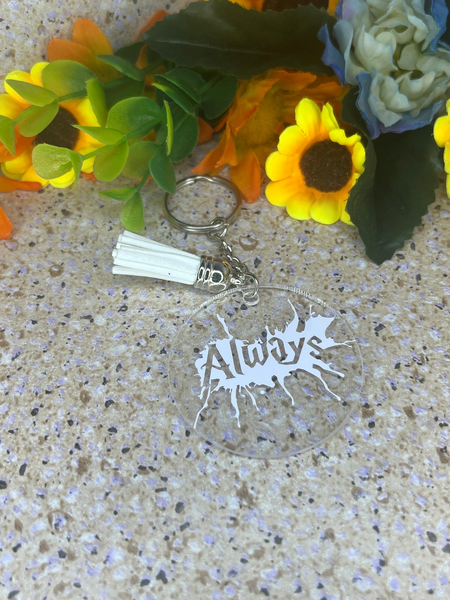 Keychain - Harry Potter - ‘Always’ - paint splatter