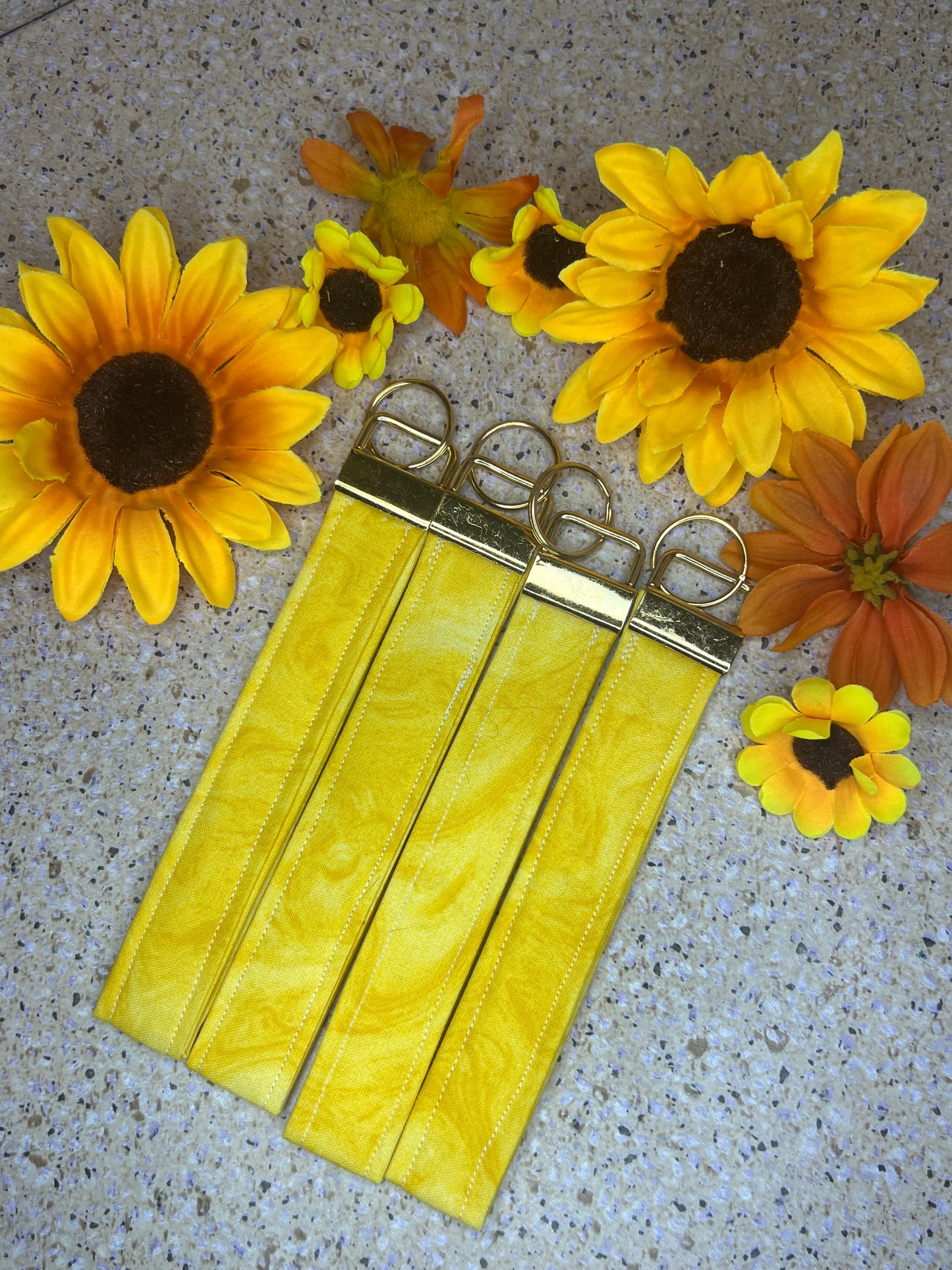 Key Fob Wristlet - Yellow