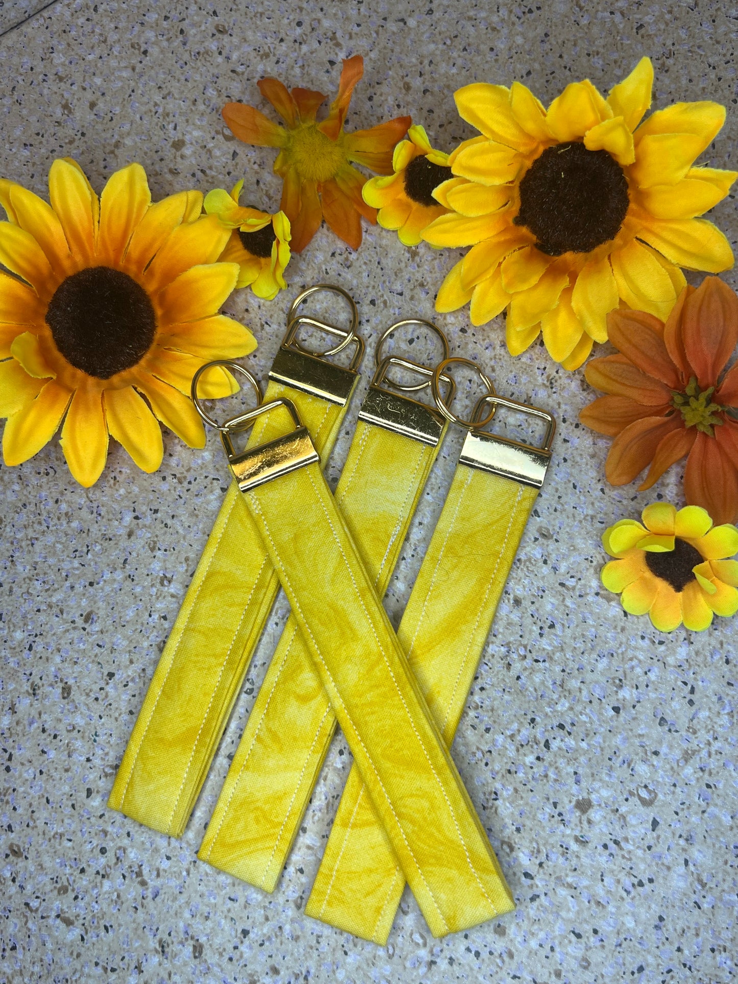 Key Fob Wristlet - Yellow