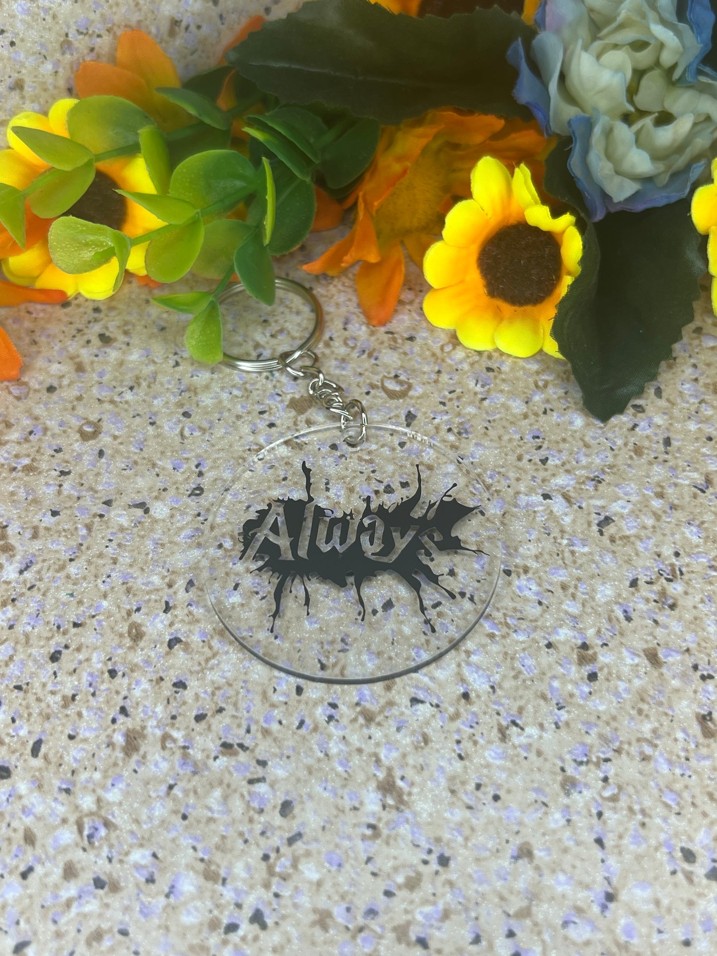 Keychain - Harry Potter - ‘Always’ - paint splatter