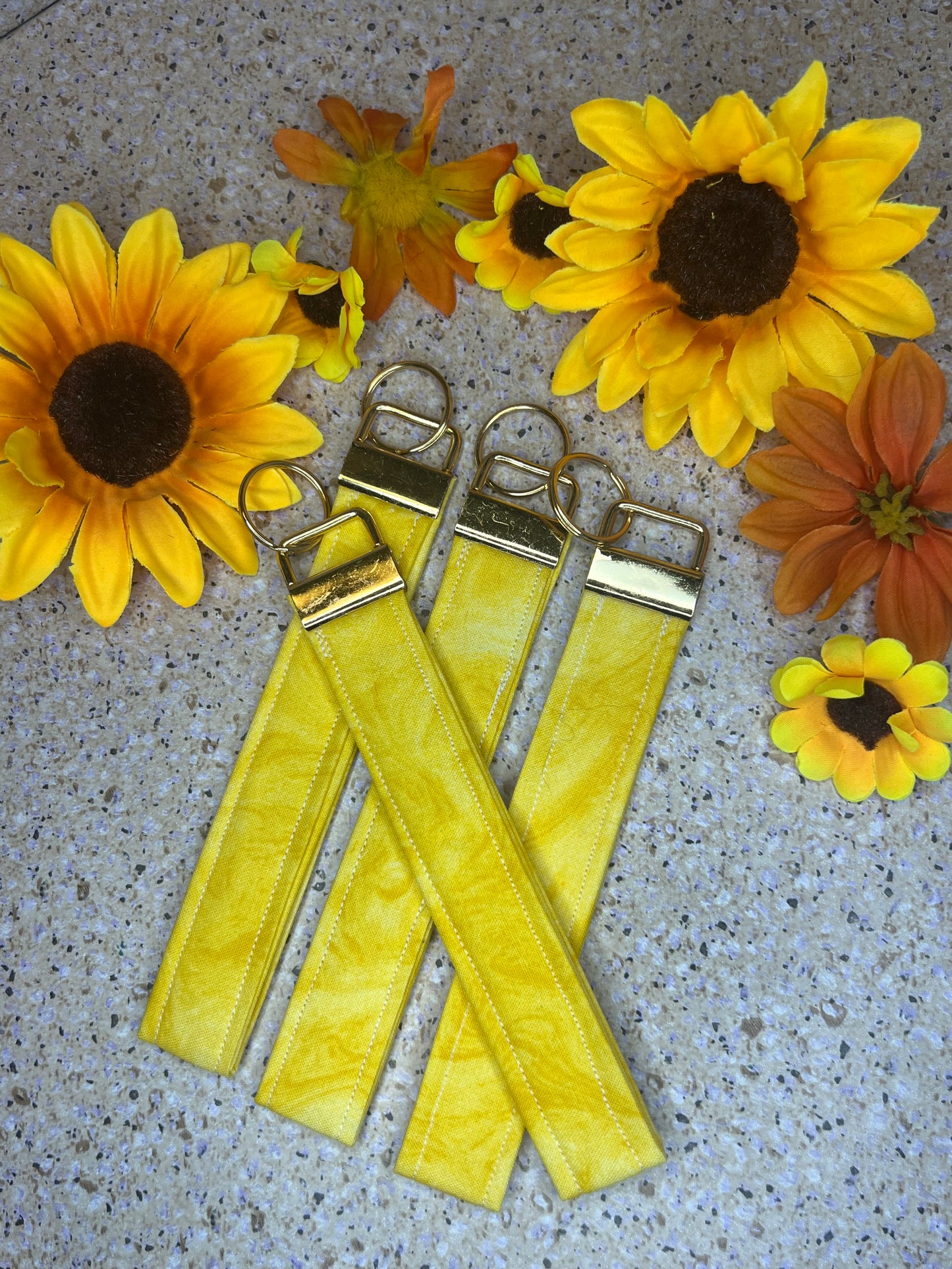 Key Fob Wristlet - Yellow