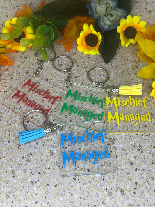 Keychain - Harry Potter - 'Mischief Managed'